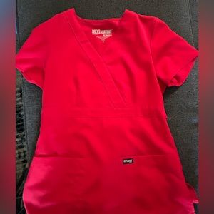 Grey’s Anatomy women’s scrub top.